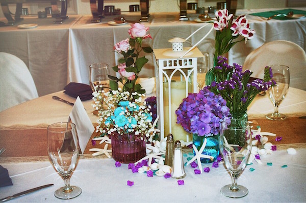 A beautiful centerpiece with candle