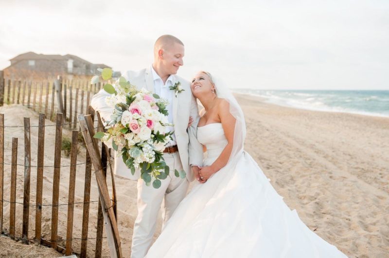 A Happy Couple at the Outer Banks Wedding Weekend at the Sea Ranch Resort