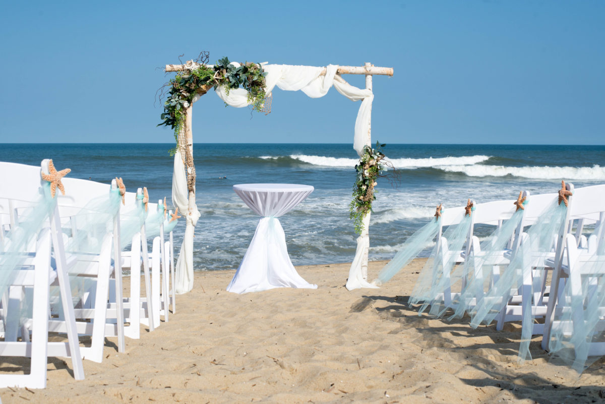 outer banks wedding arch outer banks wedding ceremony