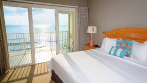 A photo of a resort room to relax in after taking part in Outer Banks fitness events.