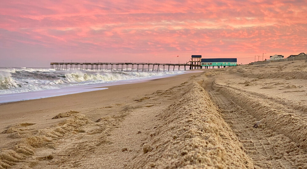 A photo of the Outer Banks in winter.